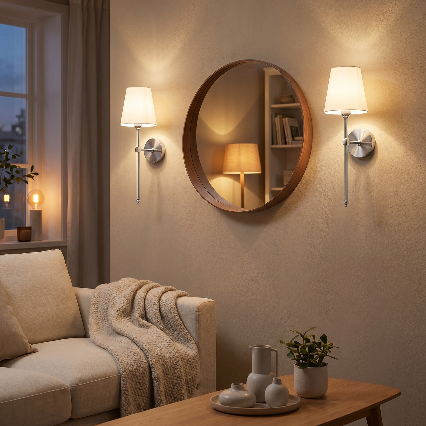 Solène – Trådlös Vägglampa (2-pack)