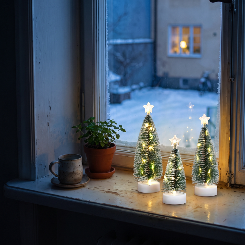 Efter: samma fönsterbräda, samma kväll, Silva tänd