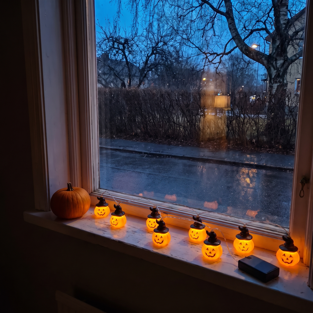 Efter: samma fönsterbräda, samma kväll, Umbra tänd
